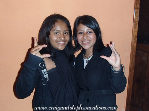 Paola and her friend Vanesa Paola and her friend Vanesa