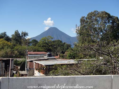 Volcano view from the roof deck Volcano view from the roof deck
