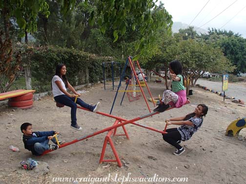 Playing on the see saw Playing on the see saw