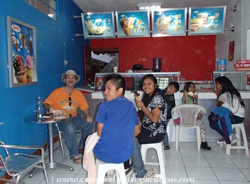Ice cream at Sarita Ice cream at Sarita