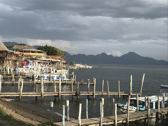 Arriving in Panajachel