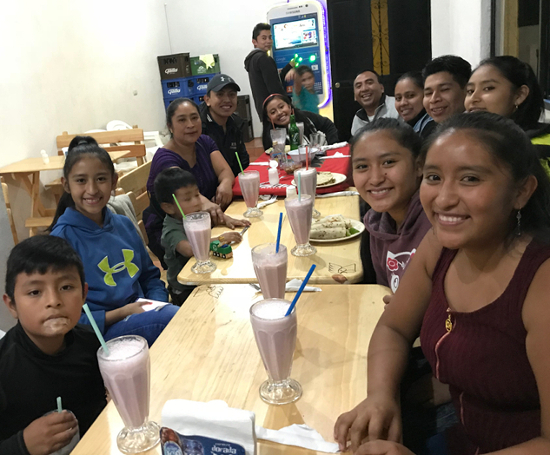 Eddy, Aracely, Ian Ivan, Paulina, Junior, Fatima, Cristian, Juan Carlos, Yolanda, Dany, Vanesa, Yoselin, and Yasmin