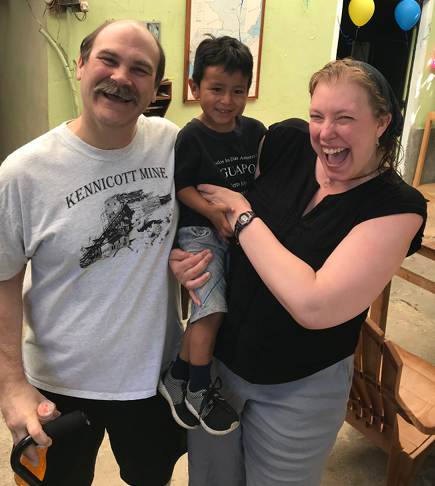 The only way to get Ian Ivan to smile for a posed photo is to tickle him!