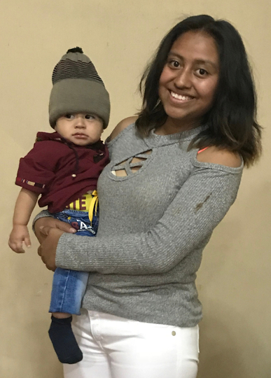 Mael David and his mom Rocio