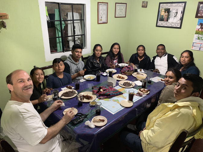 Humberto's birthday dinner: Craig, Aracelu, Eddy, Danny, Vanesa, Yoslein, Yasmin, Humberto, Paulina, Paola, and Cristian