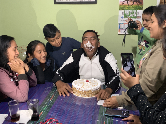 Everyone enjoys Humberto getting his face smashed into the cake