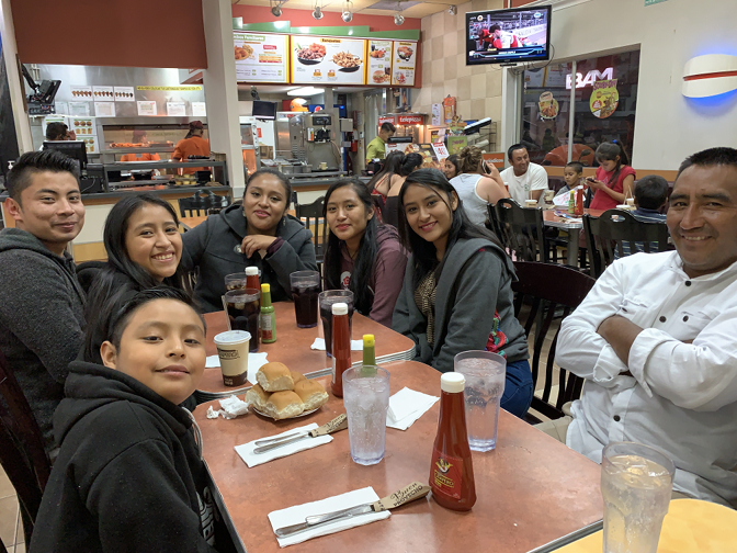 Dinner at Pollo Campero