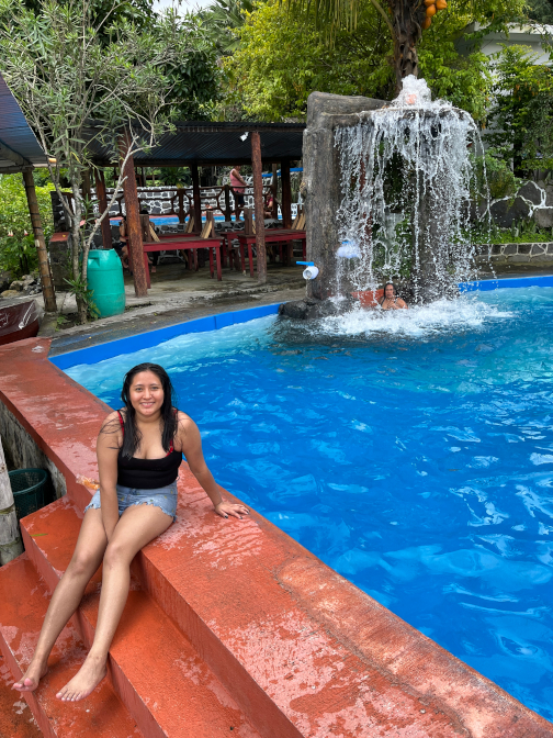 Yoselin at the pools