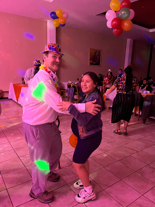 Craig dancing with Alison Margarita