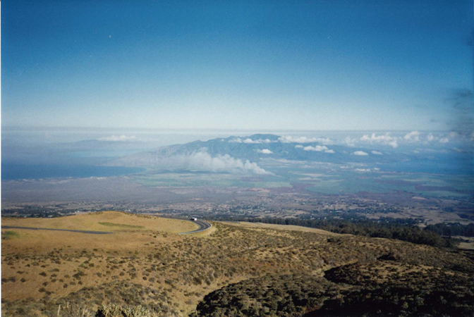 The view while biking down Haleakala The view while biking down Haleakala