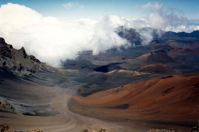 Haleakala crater