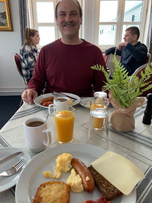 Breakfast at Hotel Kulusuk