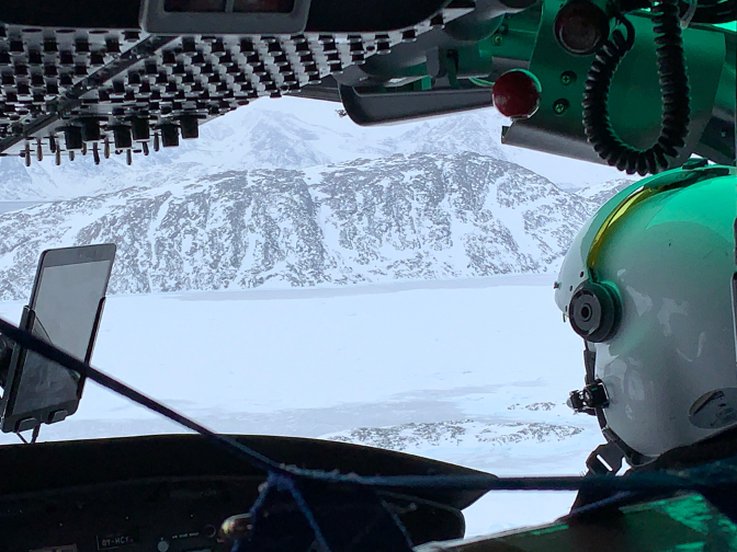 View from the helicopter flight from Kulusuk to Tasiilaq