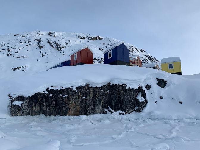 Ice Camp viewed from the sea ice