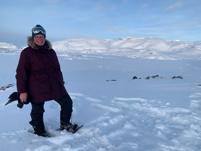 Snowshoeing above Ice Camp