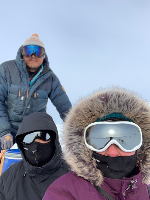 Dogsled selfie with Harald