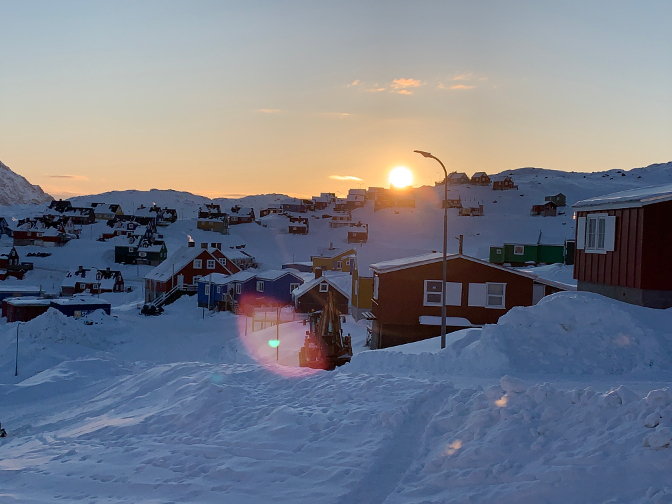 Sunrise over Tasiilaq