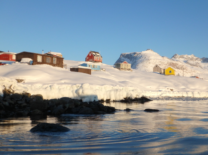View of Tinit from Mikael's boat