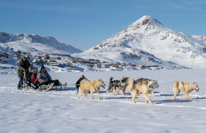 Dogsledding with Mathias (photo courtesy of Roger Eggenberger)