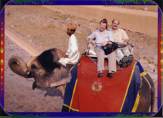 Riding elephant #121, Amber Palace