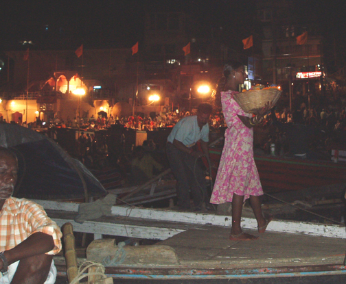 Girl selling flowers