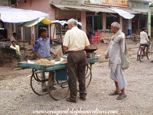 Mukul buys roasted peanuts
