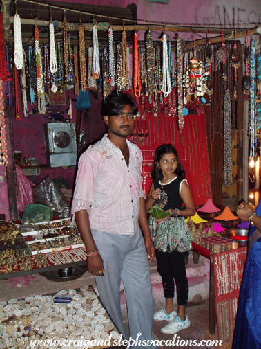 Stall where I bought a hand-carved henna stamp