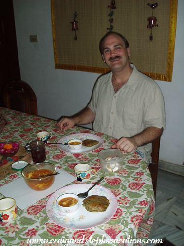 Sunita's home-made breakfast