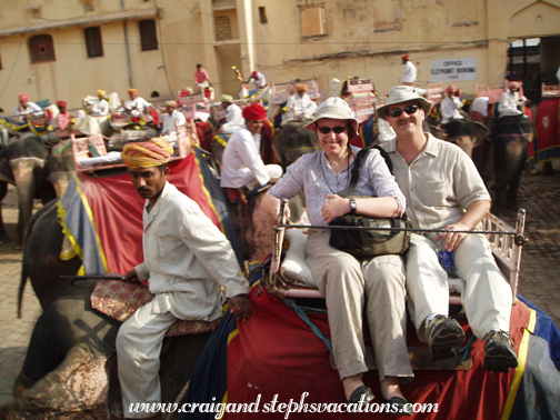 Riding elephant #121, Amber Palace