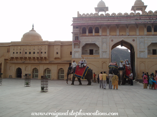 Entering Amber Palace on Elephant # 121