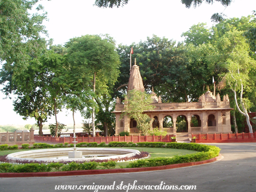 Temple on Gajner Palace grounds