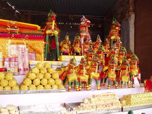 Offerings for sale at Ram Deora