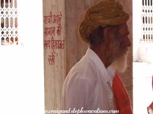 Pilgrim at Ram Deora