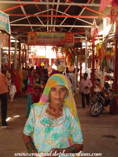 Pilgrim at Ram Deora