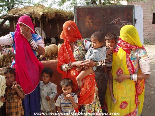 Raika women and children