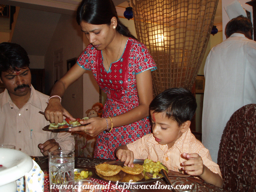 Diwali dinner with the Jains