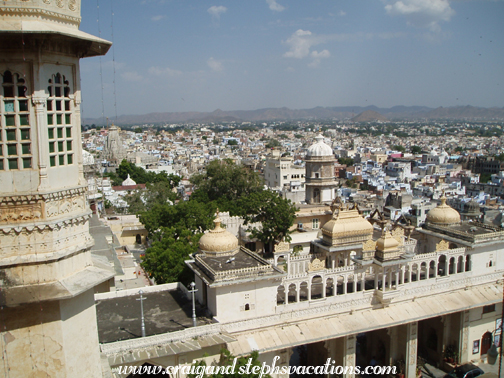 View from Udaipur City Palace