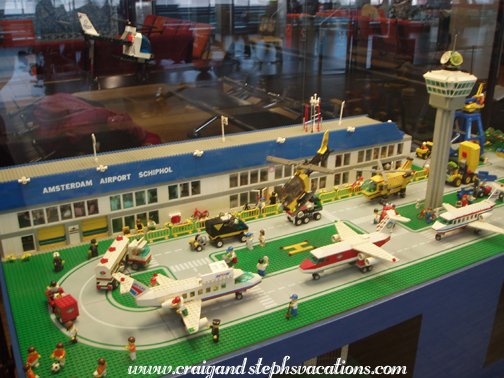 Schiphol Airport, rendered in LEGO