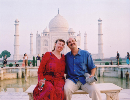 Local photographer's shot of us on the Princess Diana bench Local photographer's shot of us on the Princess Diana bench