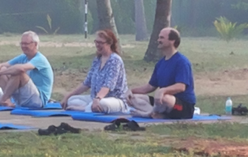 Yoga class (photo courtesy of Mukul) Yoga class (photo courtesy of Mukul)