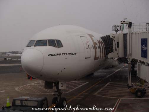 Our Emirates flight Our Emirates flight