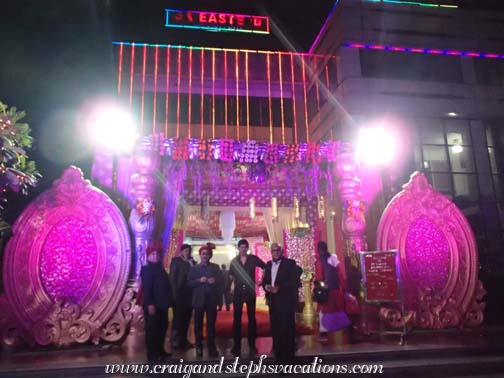 Arriving at SK EastEnd for the wedding