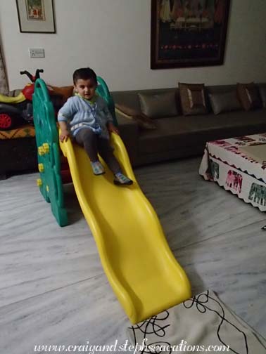 Sara enjoys her slide Sara enjoys her slide