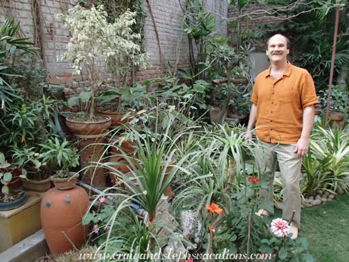 Craig enjoys Mukul's gardens Craig enjoys Mukul's gardens
