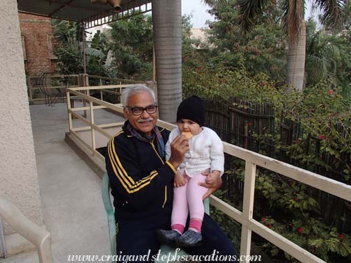 Tea and cookies on the patio Tea and cookies on the patio