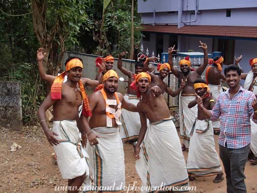 Roadblock on the way to Periayanamepetta Pooram