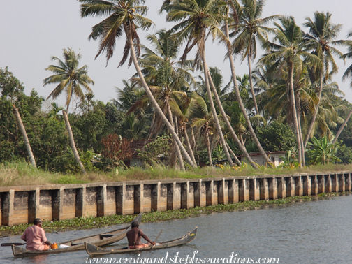 Fishermen in canoes Fishermen in canoes