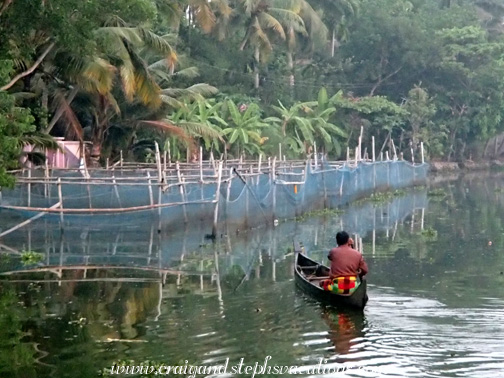 Fisherman checking his nets Fisherman checking his nets