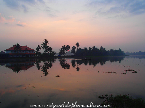 Sunrise from the houseboat Sunrise from the houseboat
