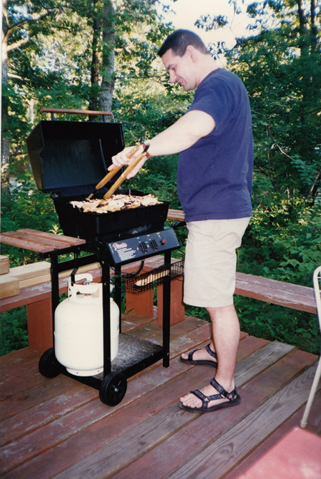 Tom grills us some dinner Tom grills us some dinner